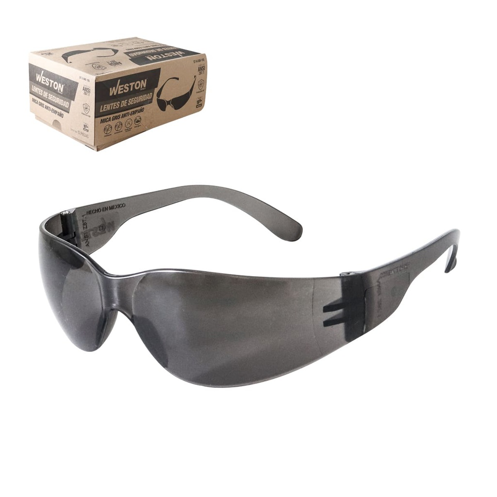 LENTE PC MICA GRIS ANSI ANTI-EMPAÑO