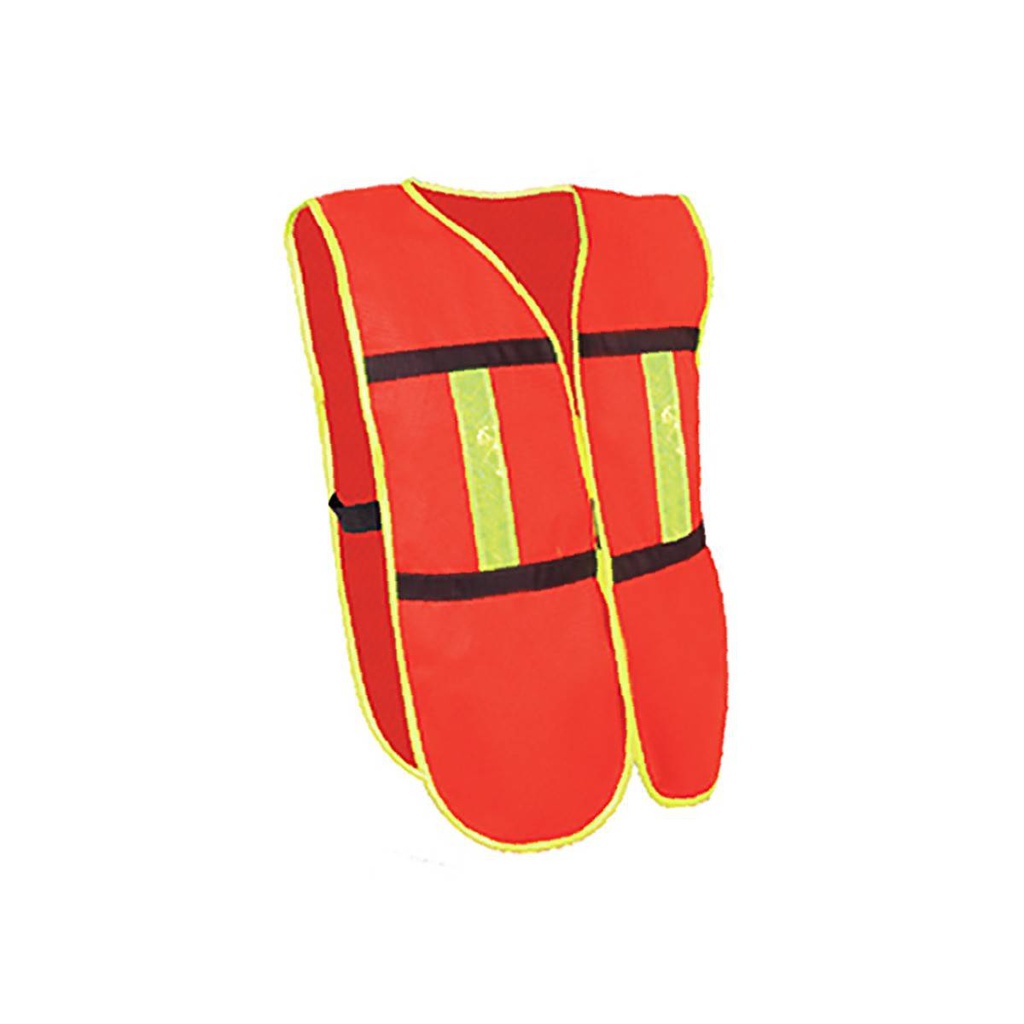 CHALECO D/MALLA NARANJA C/BIES AMARILLO ALTA VISIBILIDAD