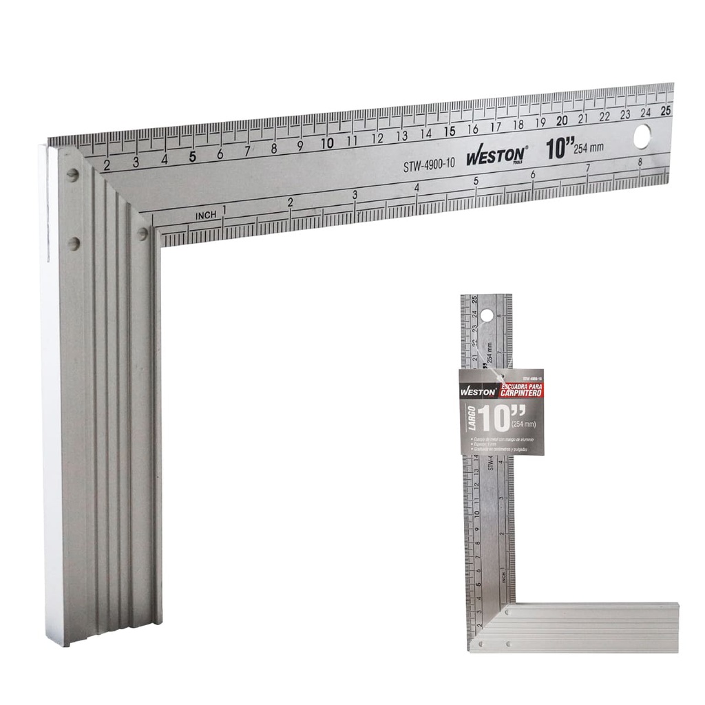 ESCUADRA PARA CARPINTERO 10"
