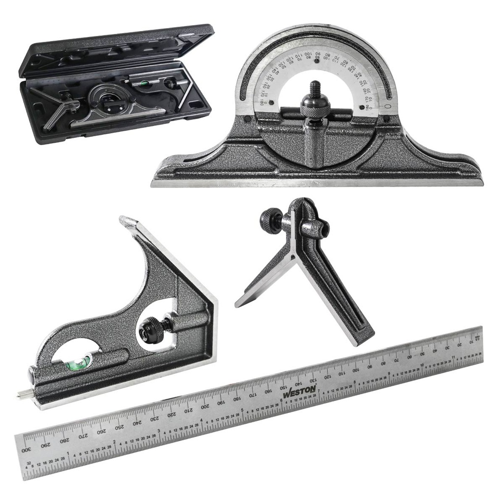 ESCUADRA COMBINADA JGO 4 PIEZAS