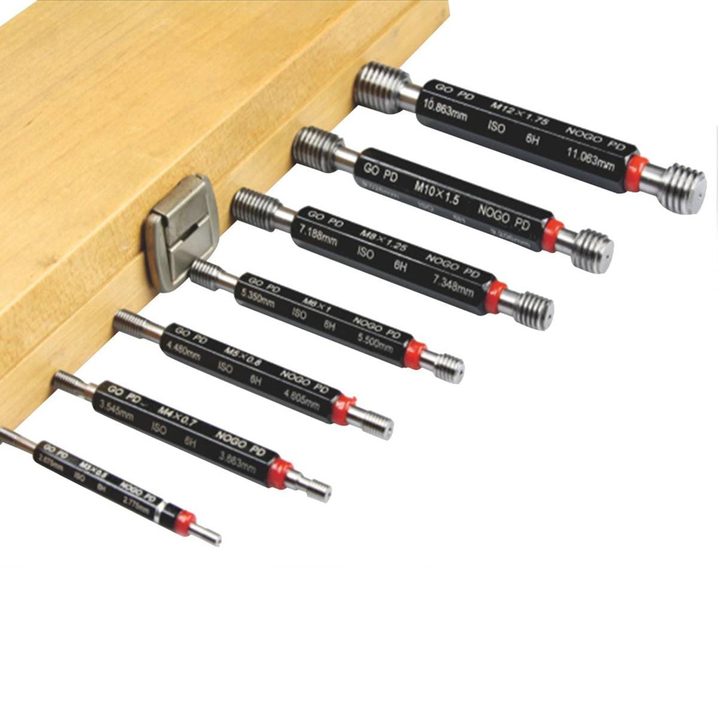 JUEGO DE ANILLO PARA ROSCA  GO/NO GO  6-32, 8-32, 10-24, 12-24, 1/4"-20, 3/8"-16, 1/2"-13