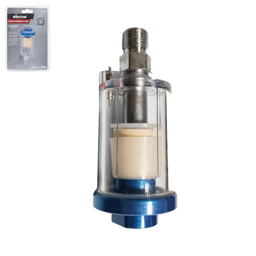 FILTRO SEPARADOR PARA AIRE 1/4'' NPT