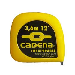 FLEXOMETRO CADENA 3.6 MTS NEON