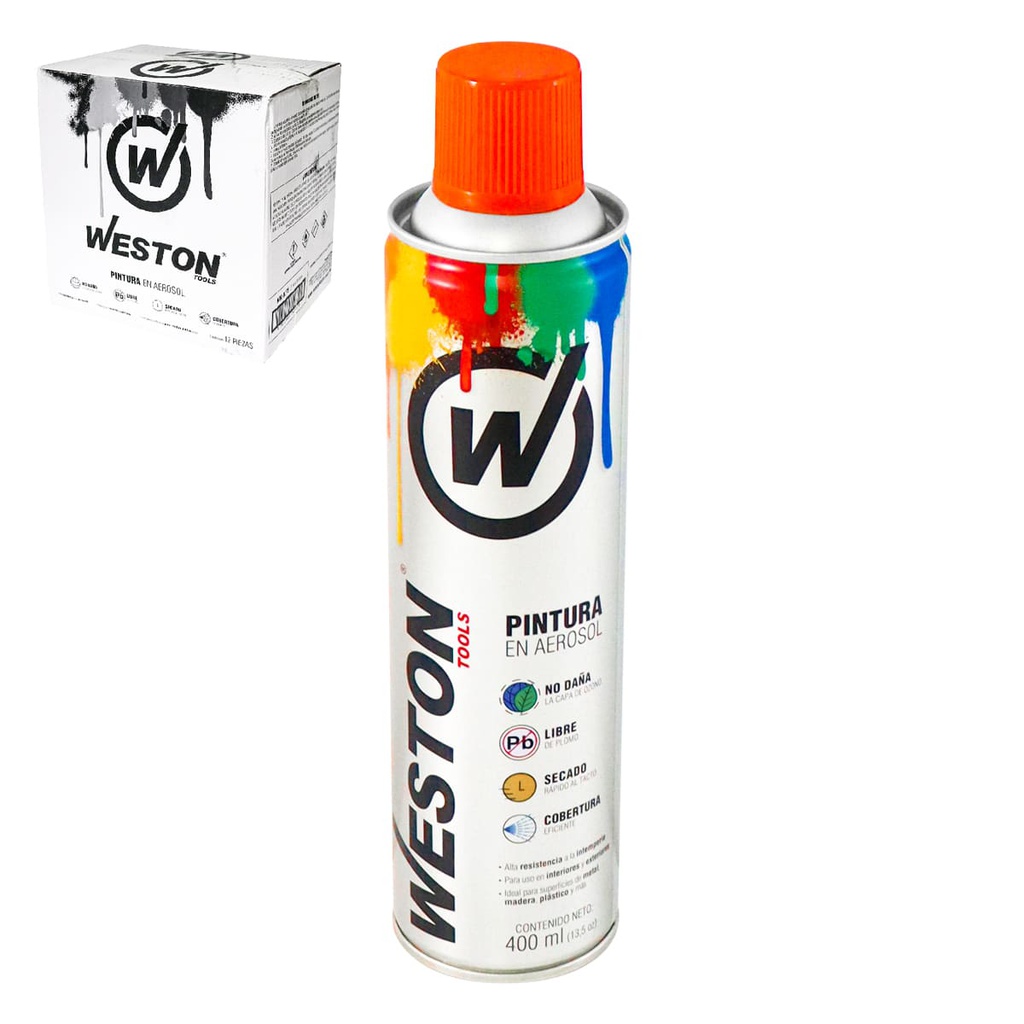 PINTURA AEROSOL NARANJA 400ml           