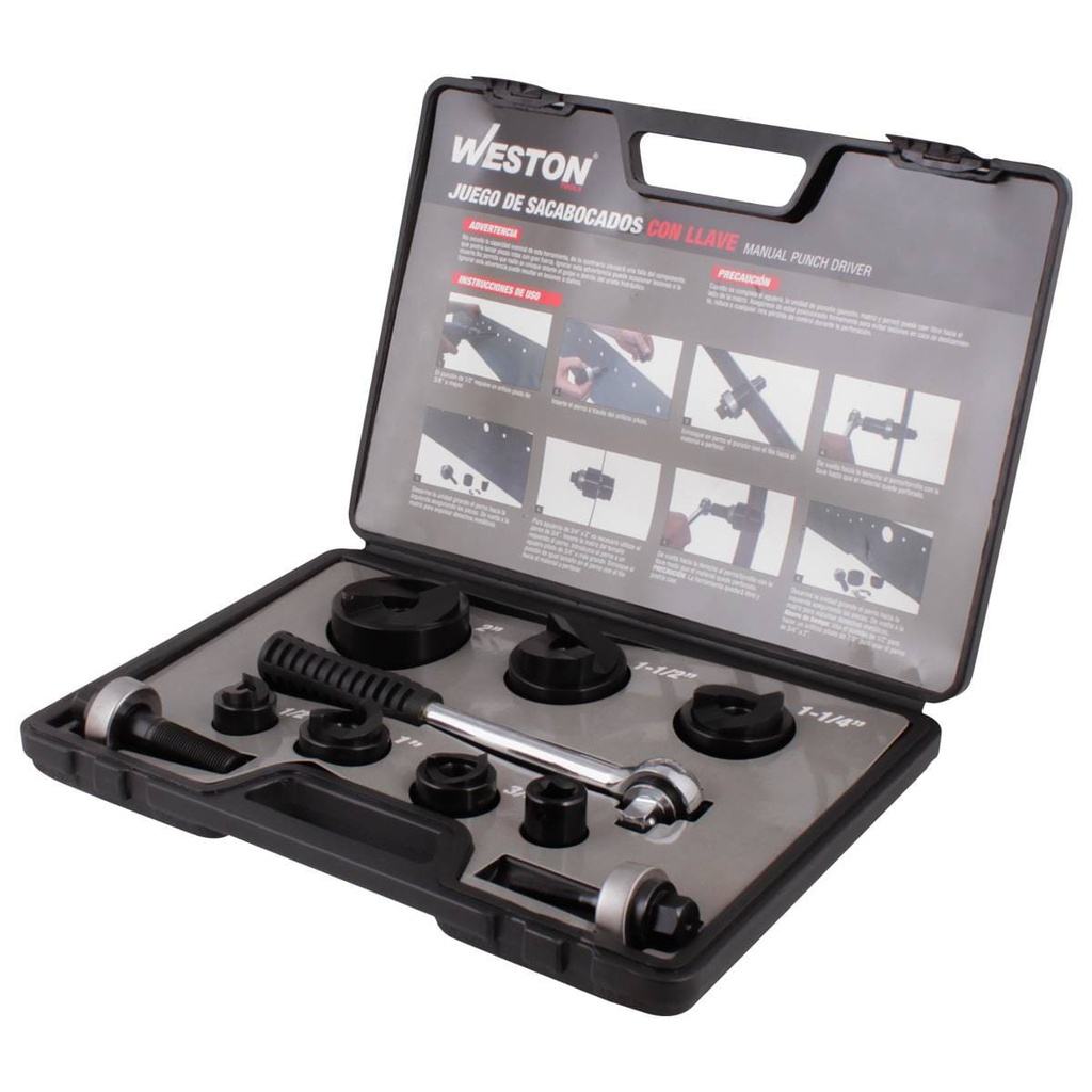 JUEGO DE SACABOCADOS 6 PZS. 1/2" - 2"