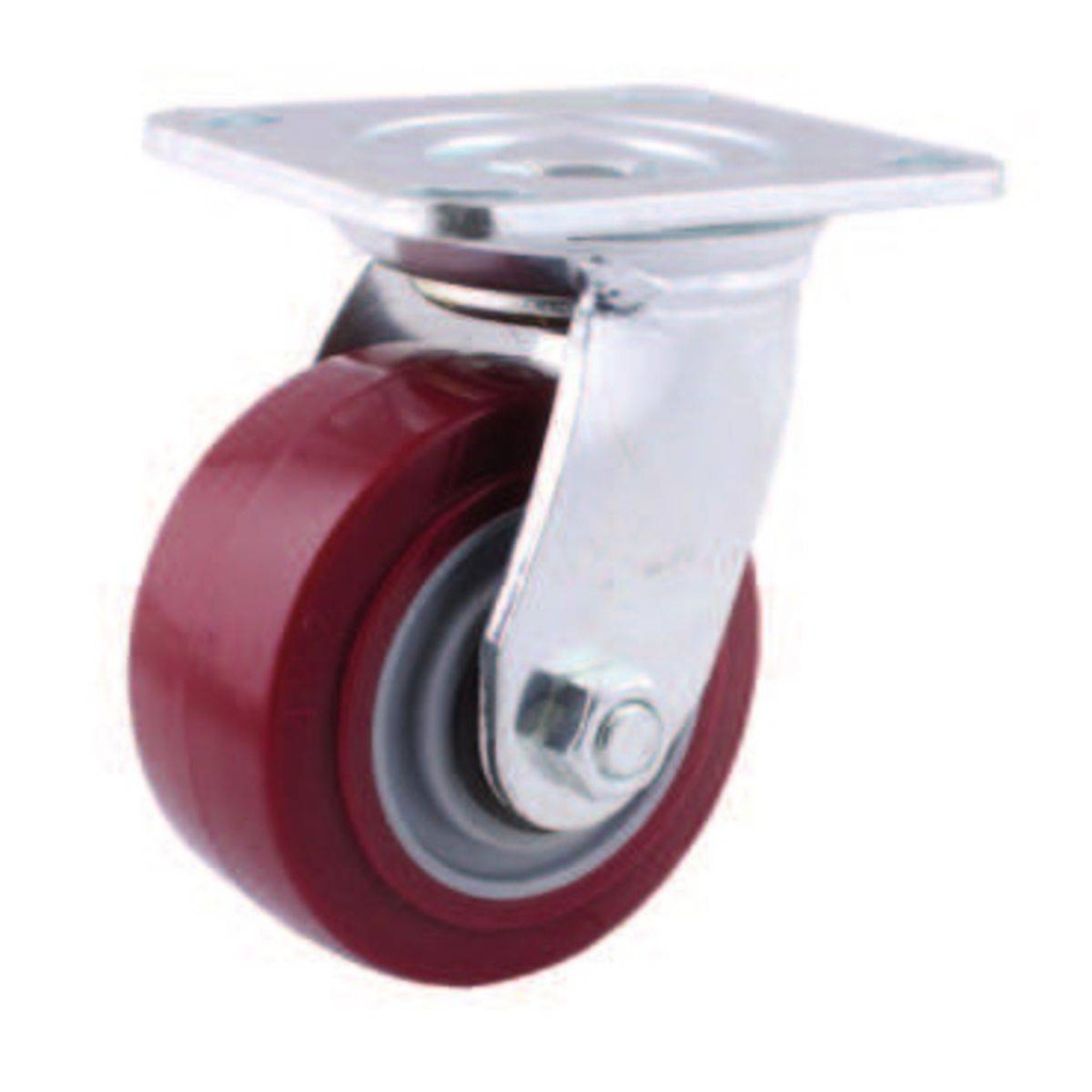 RODAJA MARRON PU GIRA. 8X2"