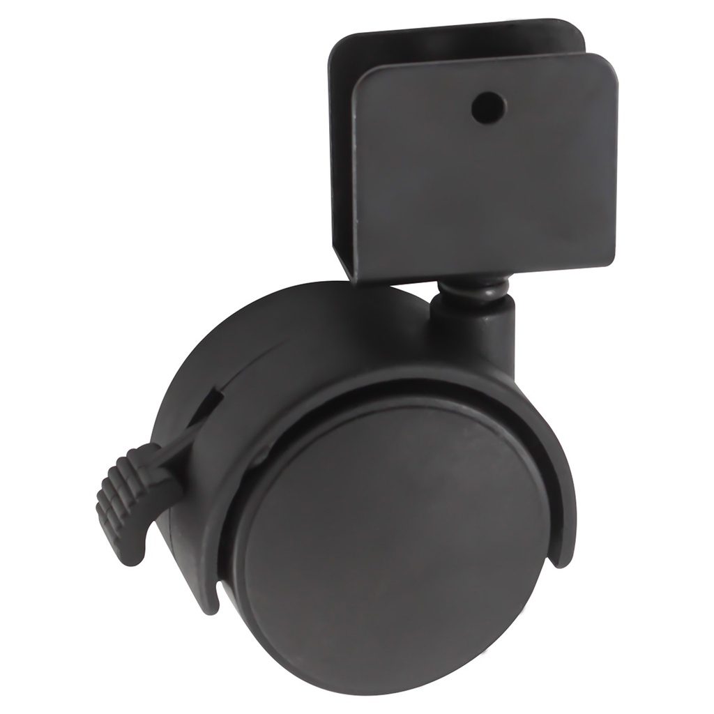 RODAJA TIPO YOYO C/PLACA "U" c/freno 40X40MM (Precio x pieza - Empaque c/4 pzas)