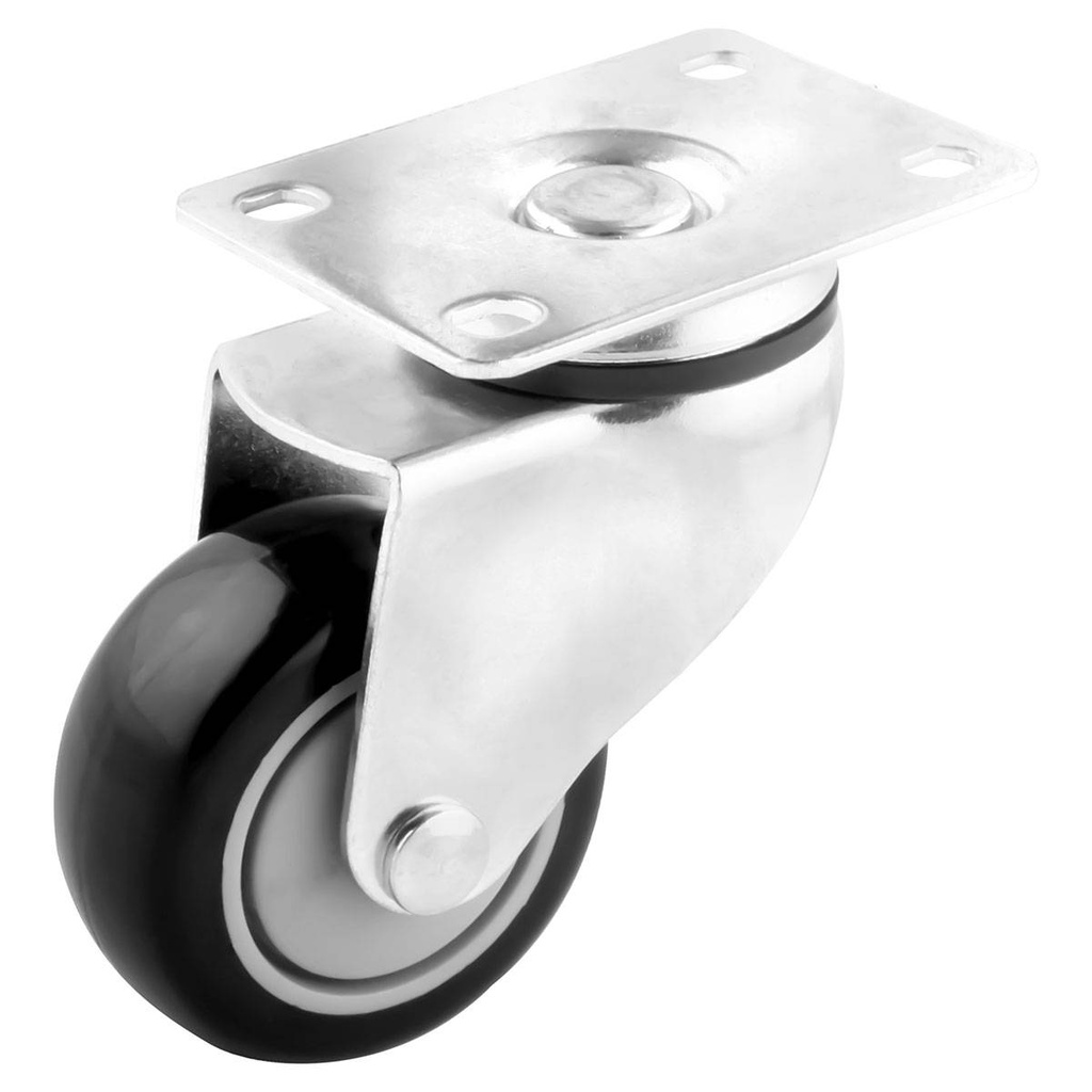 RODAJA PU /PP GIRA. P/CARRITO SUPER 77X32MM