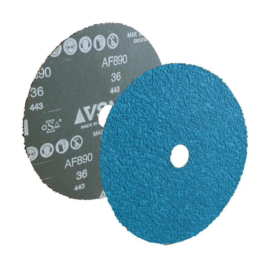 DISCO DE LIJA C36 BARRENO 7" X 7/8" ACTIROX INOX VSM AF890