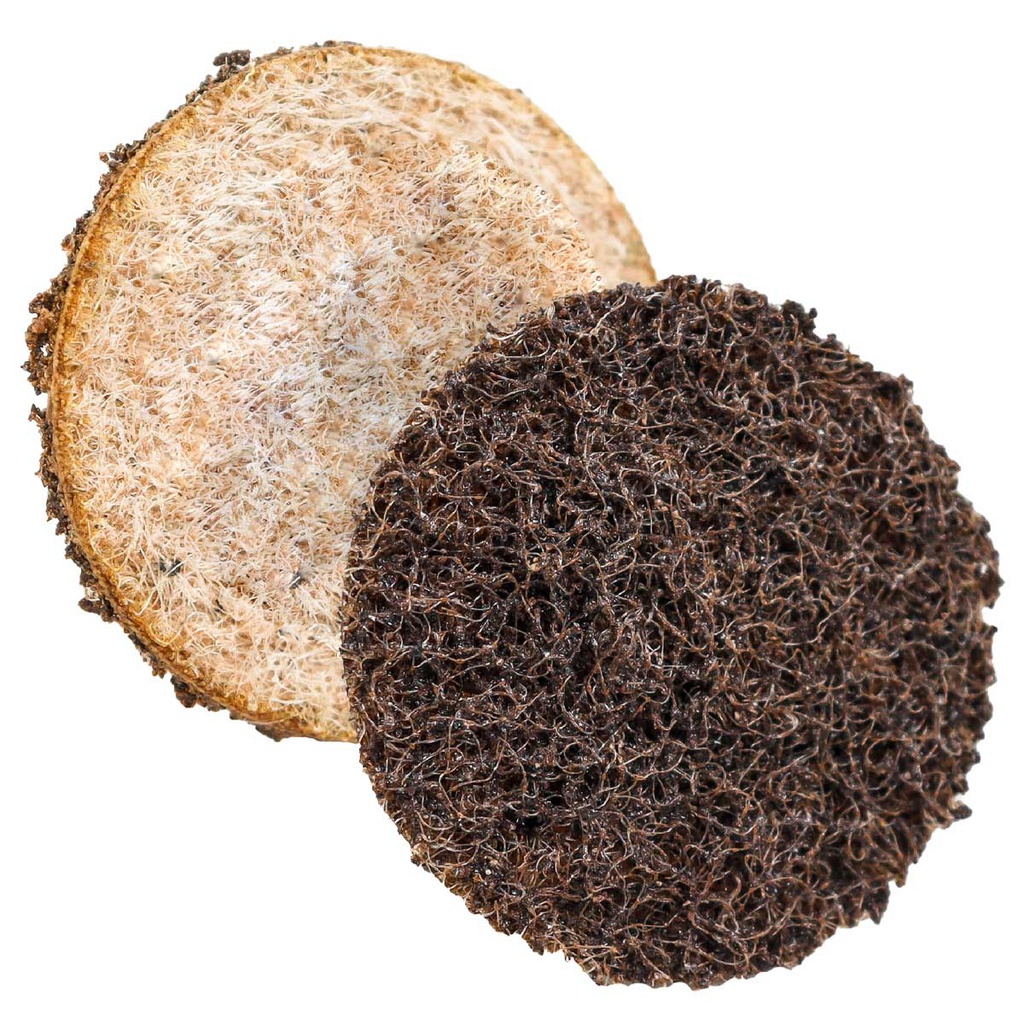 DISCO 5" FIBRA CAFE (COARSE)  (Precio x pieza - Empaque c/10 pzas)