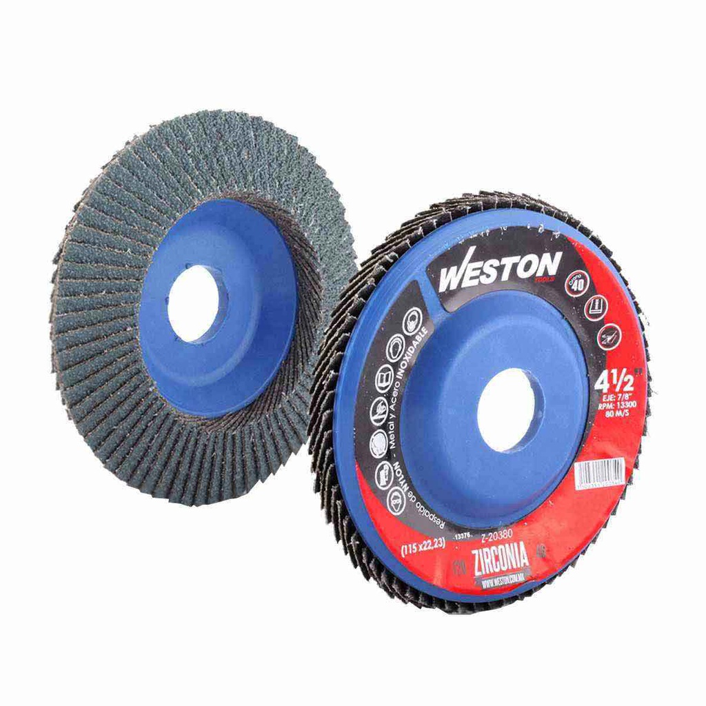 DISCO LAM.ZIRC.C/NYLON  7" X7/8"Z120 (Precio x pieza - Empaque c/10 pzas)