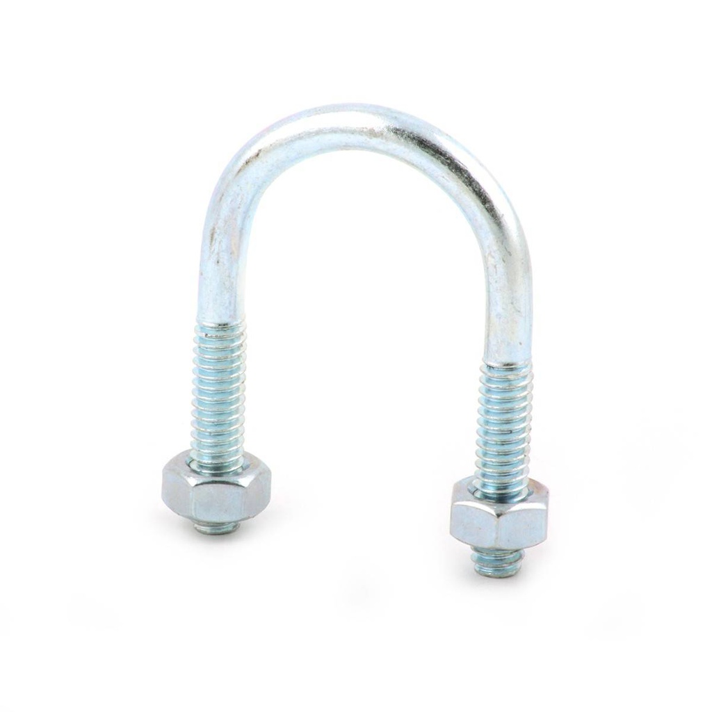 ABRAZADERA TIPO "U" C/TUERCAS GALV. P/TUBO DE 3" ROSCA DE 1/2" (Precio x Pza - Caja c/10 pzas)