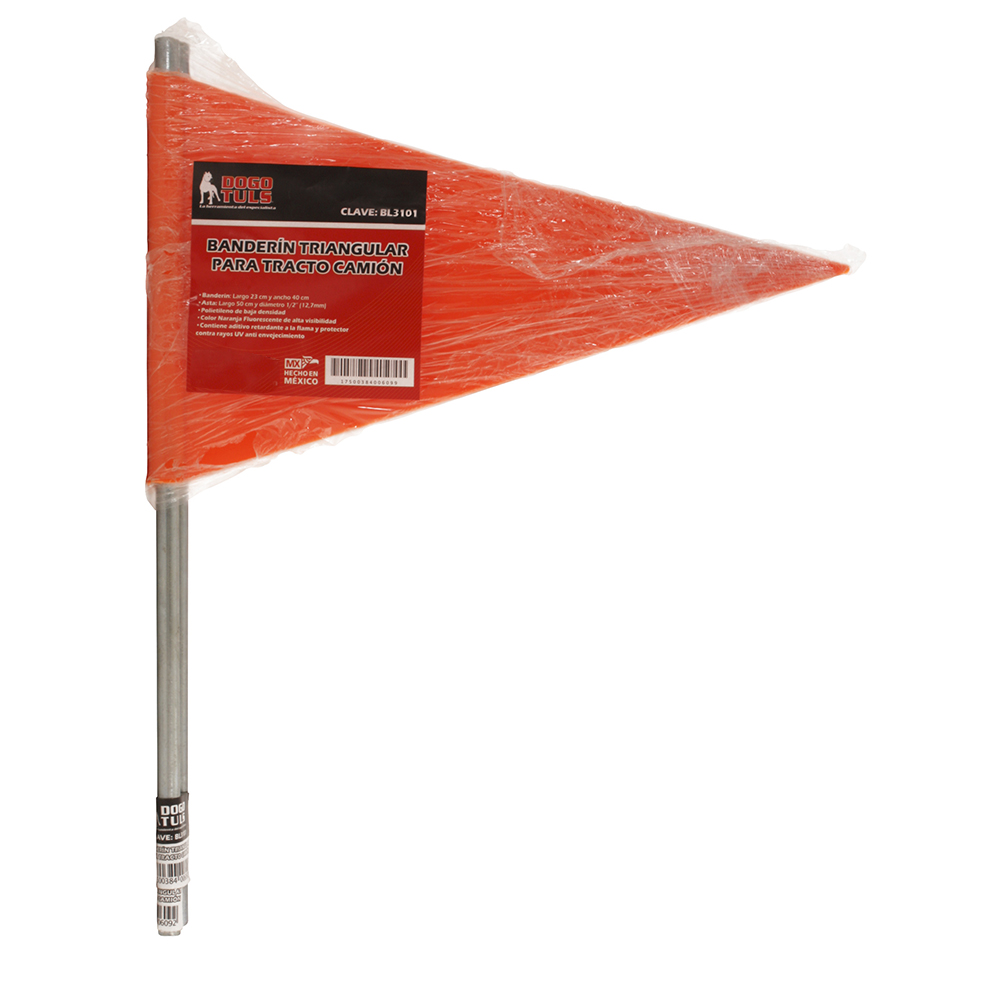 BANDERIN TRIANGULAR PARA TRACTO CAMION