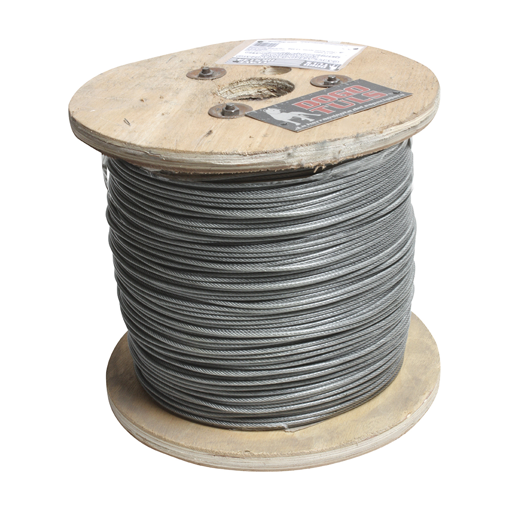 CABLE GALV C/F PVC 1/8-3/16" 7X19 457mt