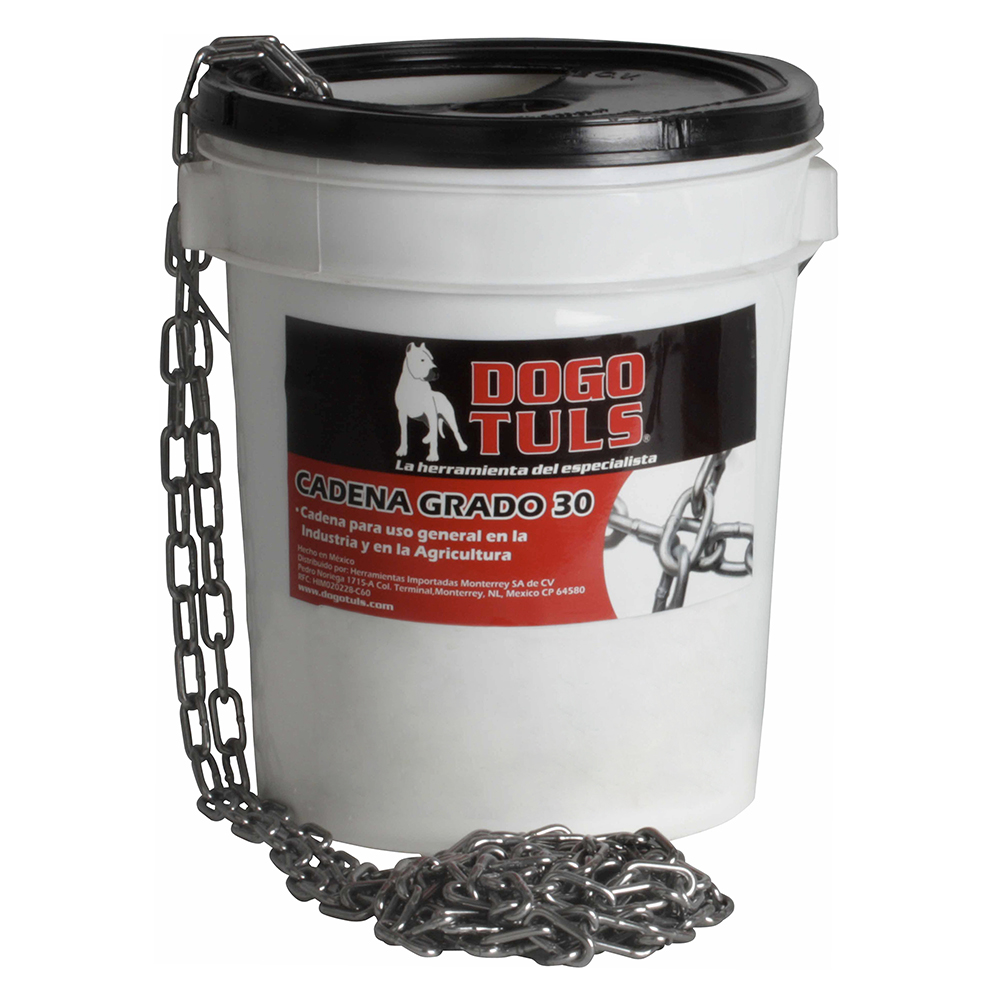 CADENA PULIDA 1/8"GRADO 30   25Kg CUBETA