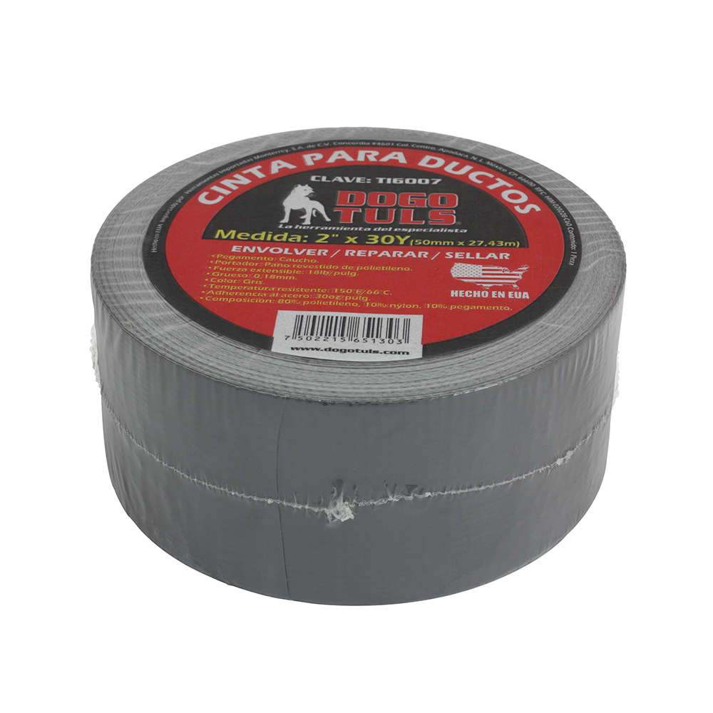 CINTA PARA DUCTOS GRIS DOGOTULS 2" X30 Y