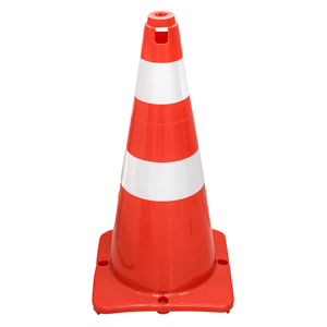 CONO TRAFICO PE 75CM DOS REFLEJANTES