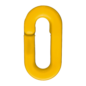 ESLABON DE CADENA PLASTICA AMARILLA 6MM