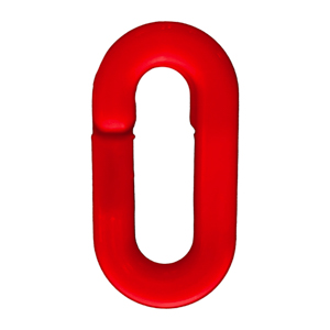 ESLABON DE CADENA PLASTICA ROJA 6MM
