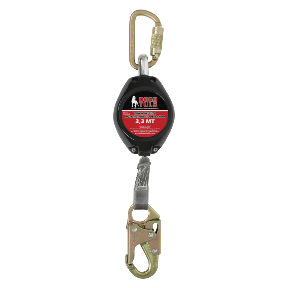 LINEA DE VIDA AUTORETRACTIL BANDA 3.3 MT