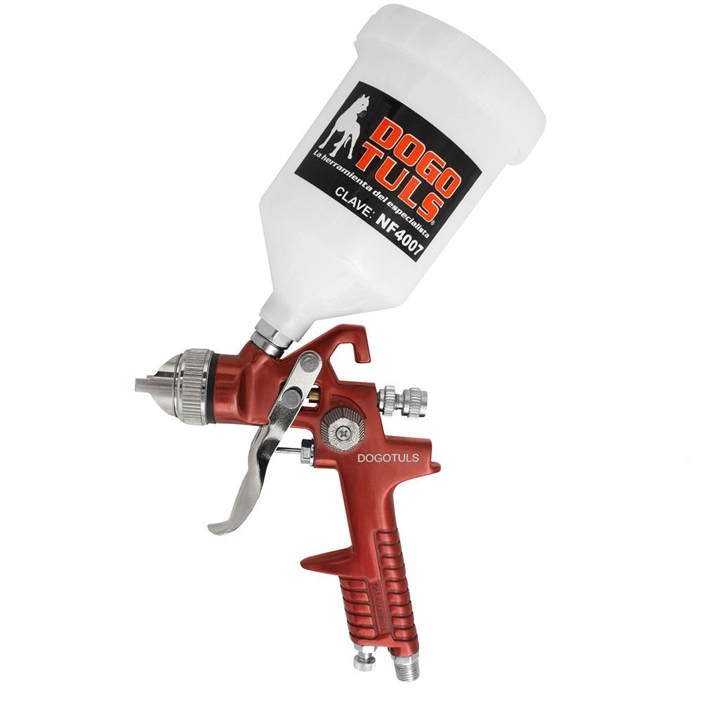 PISTOLA HVLP DE GRAVEDAD 600ML 50PSI