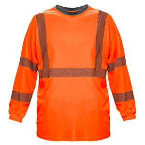 PLAYERA NARANJA REFLEJANTE LARGA CH