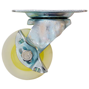 RODAJA PP BLANCA GIRATORIA FRENO 2-1/2"