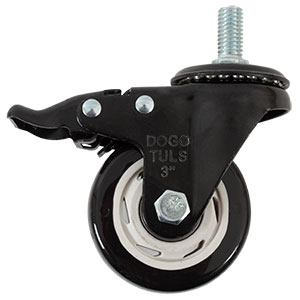 RODAJA PVC NEGRO ESPI ROSC 1/2 FRENO 3"