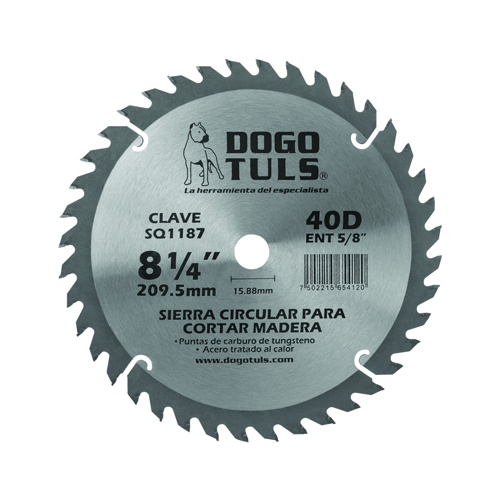 SIERRA CIRCULAR MADERA 8-1/4 40D ENT5/8"