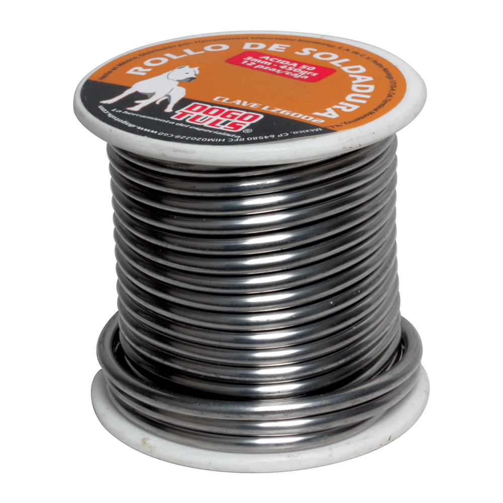 SOLDADURA ACIDA 50/50 ROLLO 3MM 450GR