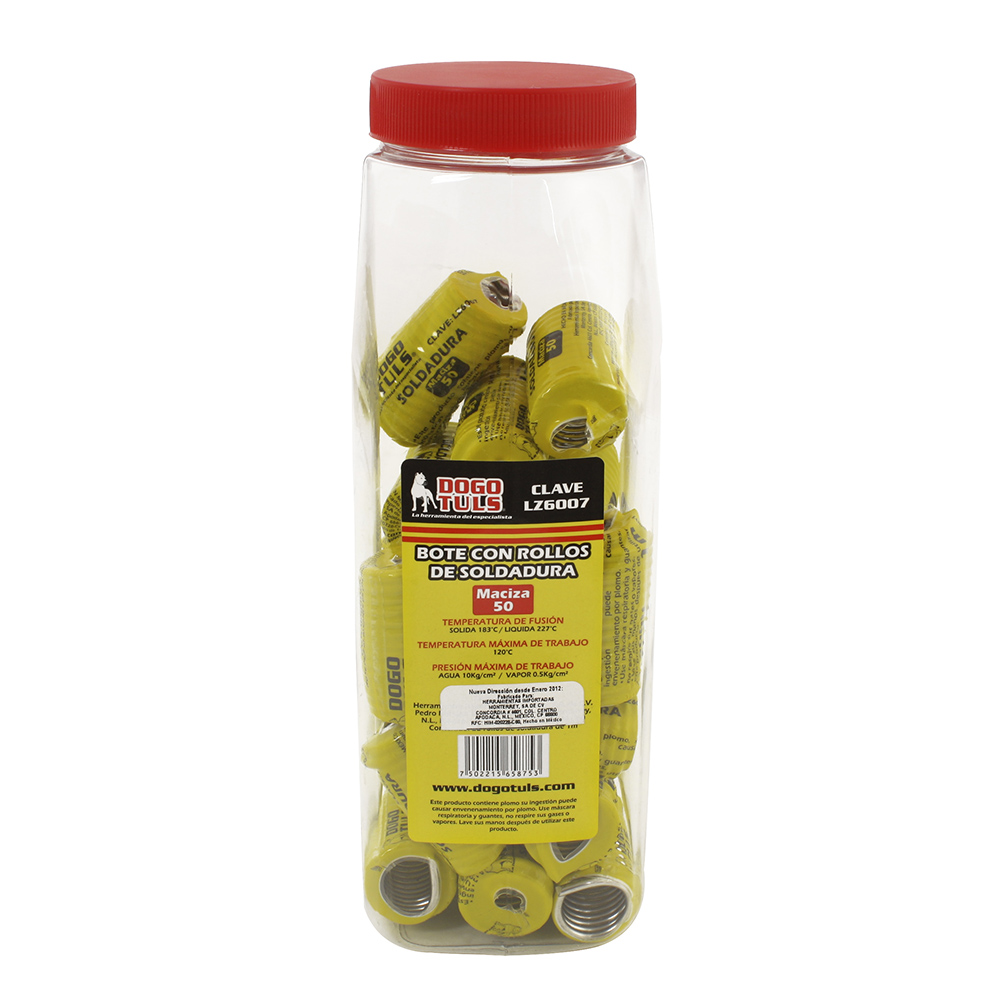 SOLDADURA BOTE 22 ROLLOS 1MT MACIZA 50