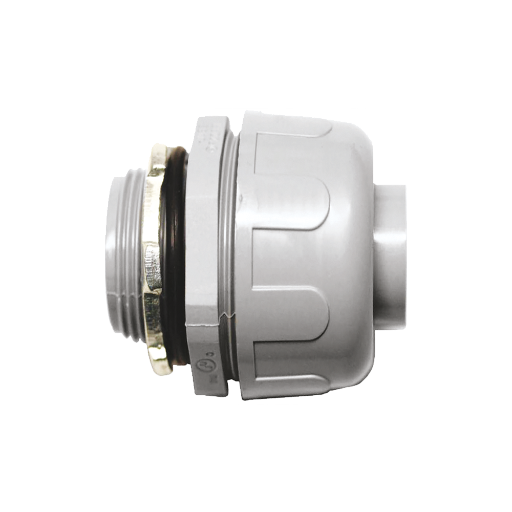 CONECTOR RECTO P/TUBO FLEXIBLE  NO METALICO 1/2"