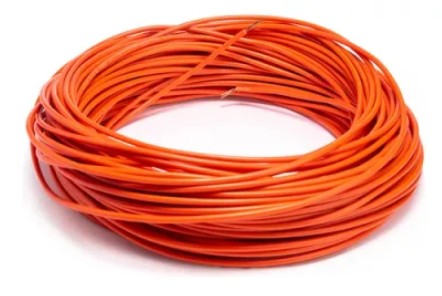 CABLE  DE 100 MTS   AUTOMOTRIZ FLEXIBLE  18 NARANJA