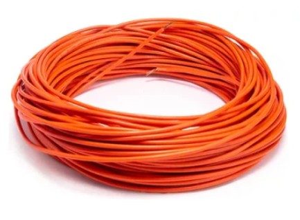 CABLE  DE 100 MTS   AUTOMOTRIZ FLEXIBLE  8 NARANJA