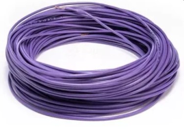 CABLE  DE 100 MTS   AUTOMOTRIZ FLEXIBLE  18 VIOLETA
