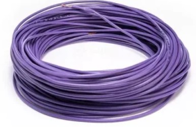 CABLE  DE 100 MTS   AUTOMOTRIZ FLEXIBLE  12 VIOLETA