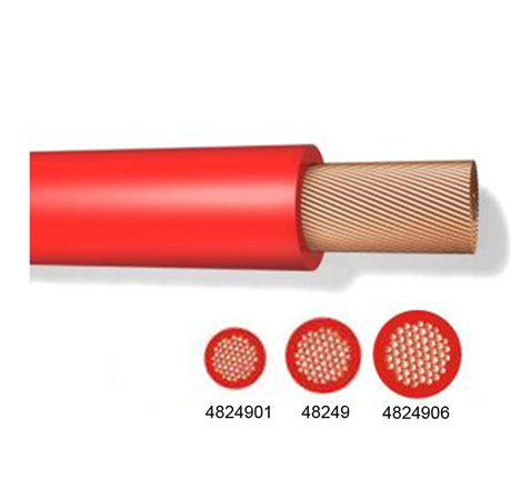 CABLE DE 100 MTS  ACUMULADOR ROJO CAL.  6