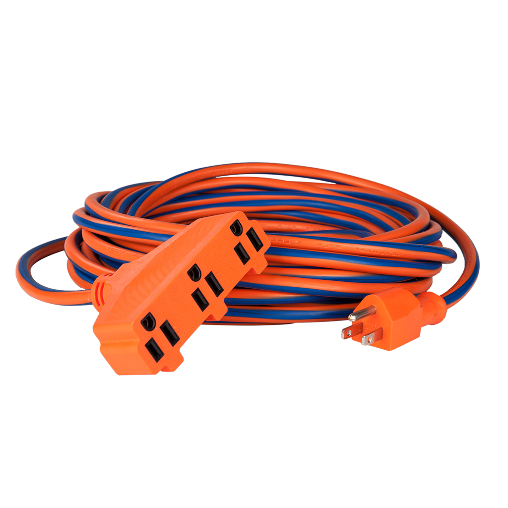 EXTENSION USO RUDO 3X14 30 MTS. AZUL/NARANJA