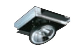 CARCASA CUADRADA DE EMPOTRAR DIRIGIBLE 1 SALIDA CDMT GRIS