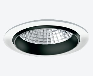 LUMINARIO CIRCULAR DE EMPOTRAR LED CON REFLECTOR CONICO ESPECULAR BLANCO 10 W 110-240 V~ 60 Hz 3 000 K 830 lm