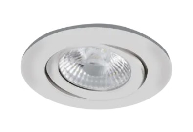 LUMINARIO CIRCULAR DE EMPOTRAR LED DIRIGIBLE CON REFLECTOR ESPECULAR BLANCO 6.5 W 110-240 V~ 60 Hz 3 000 K 550 lm