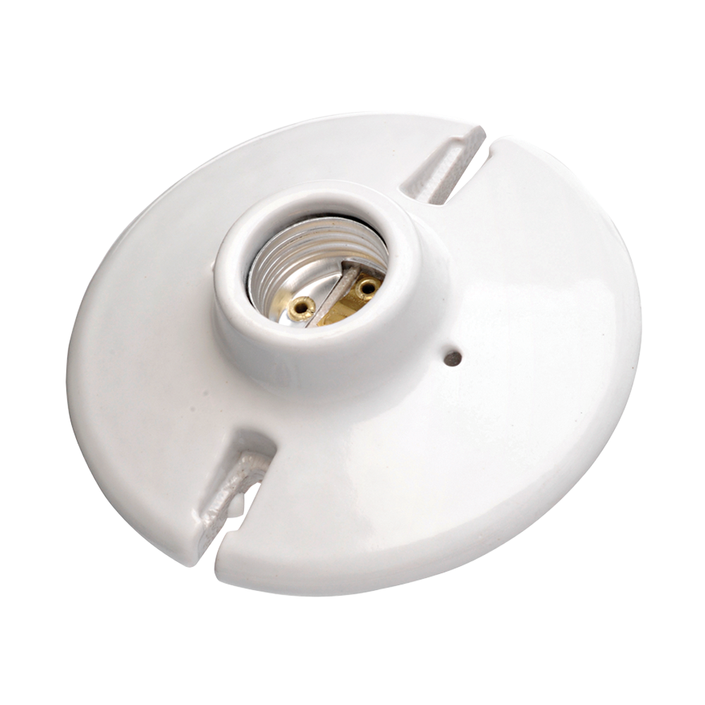 PORTALAMPARA REDONDA E27 DE CERAMICA DE 4”