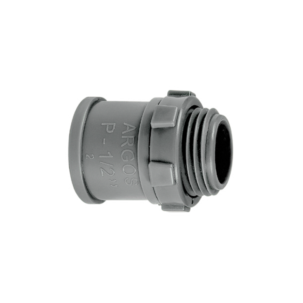 CONECTOR DE PVC PESADO 50mm 2" GRIS