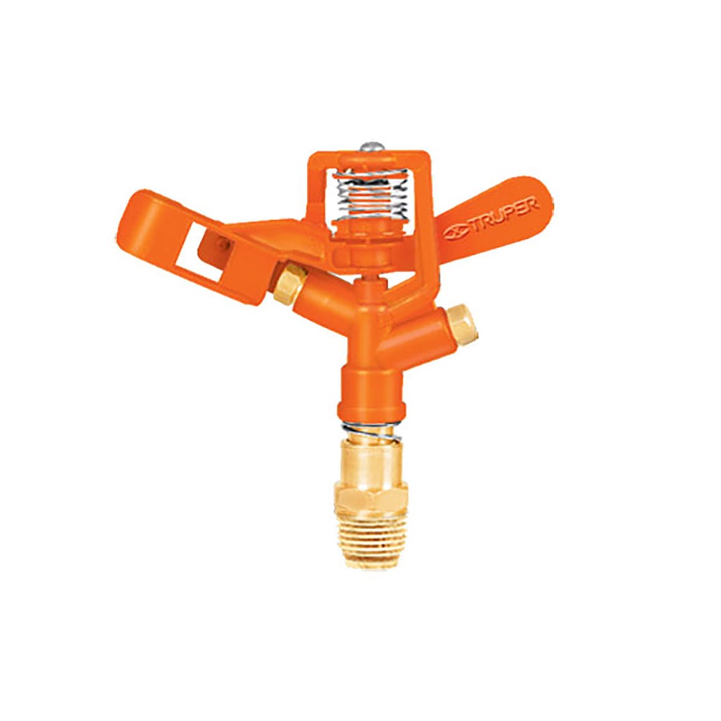 Aspersor metalico doble chorro, cabeza sola, Truper