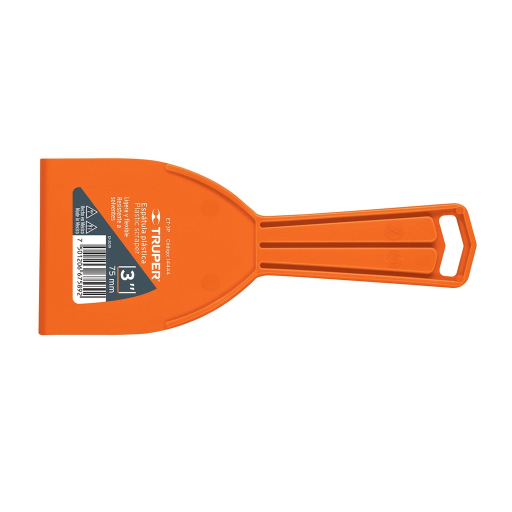 Espatula plastica de 3', Truper