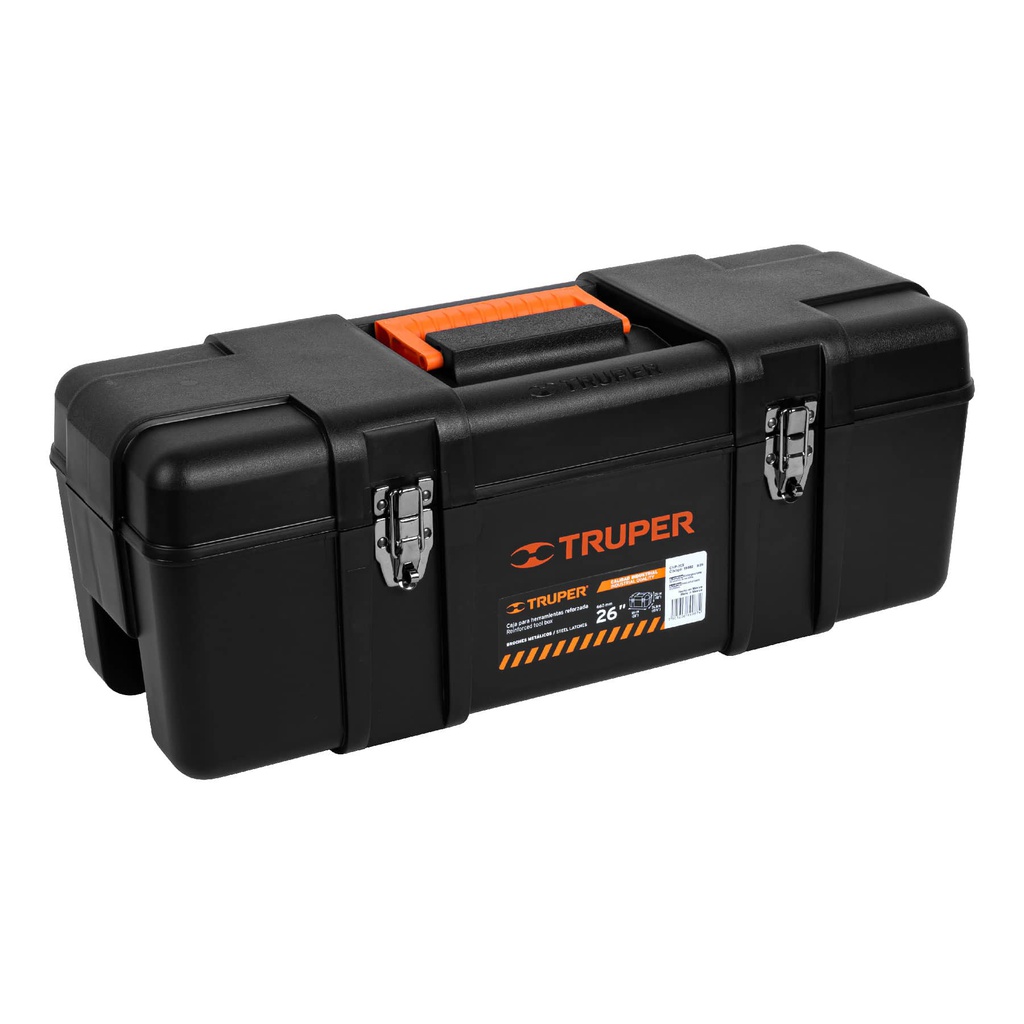 Caja para herramienta de 26' industrial, broches metalicos