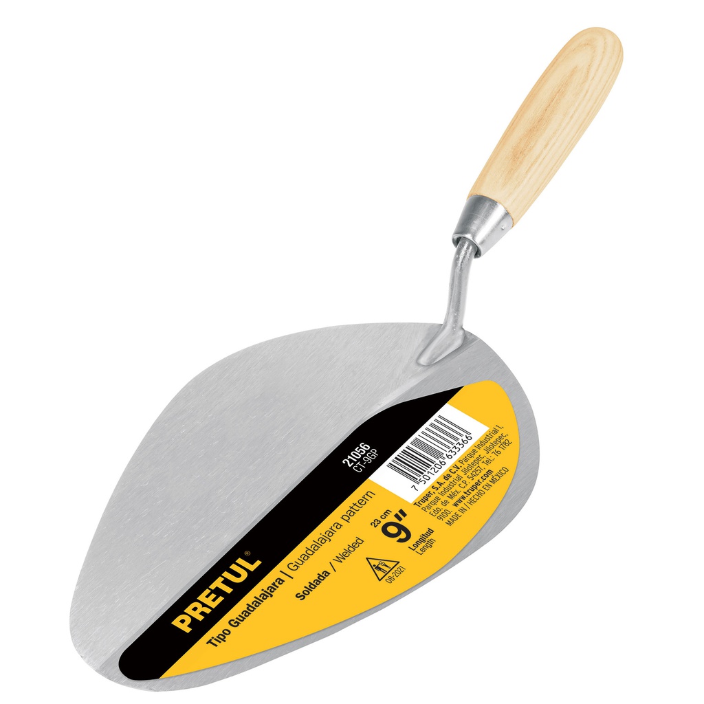 Cuchara para albañil 9' tipo Guadalajara, Pretul