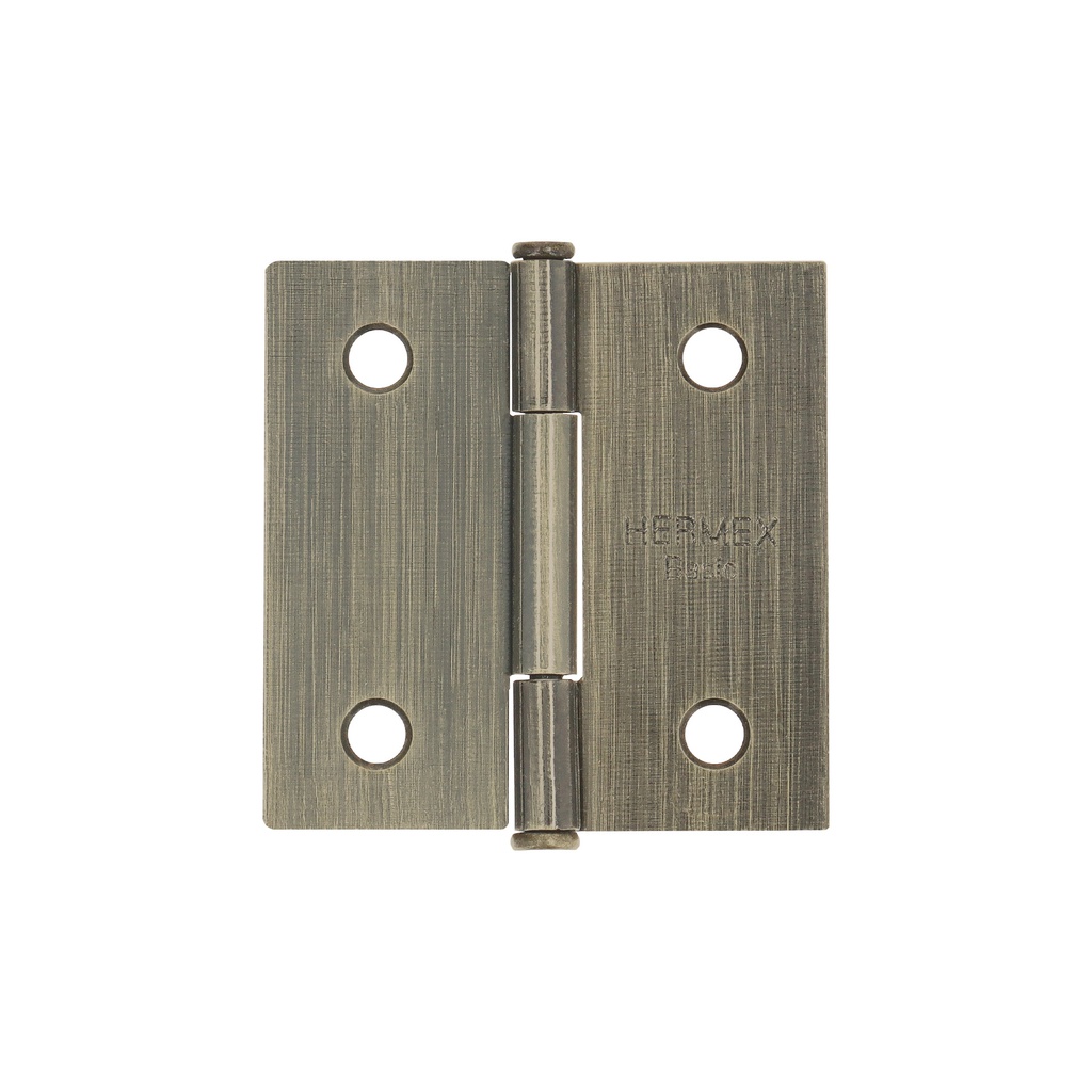 Bisagra cuadrada 2', laton antiguo, cabeza plana, Basic