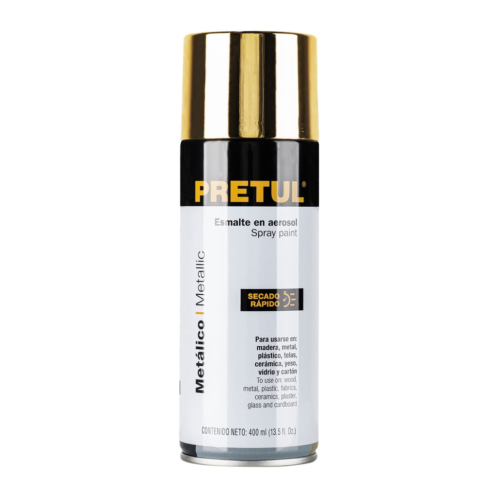 Pintura en aerosol, metalica, oro, 400ml, Pretul