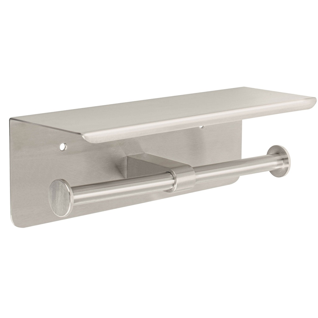 Portarrollo doble en satin con soporte para celular, Riviera